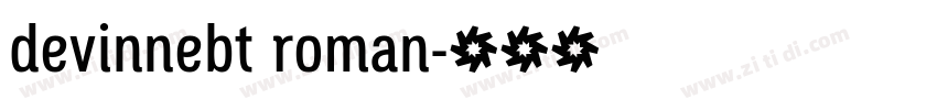 devinnebt roman字体转换
